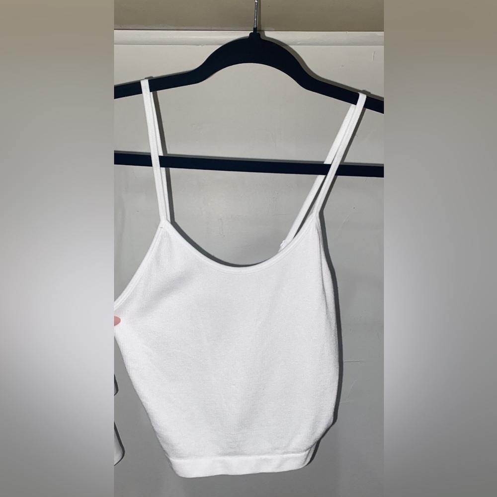 Streetwear Society White Spaghetti Strap Crop Top